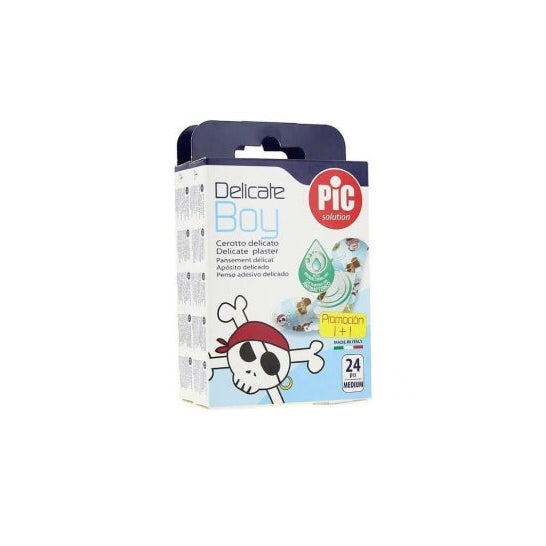 Pic Solution Delicate Antibact Kids Boy 19X72Mm 24 Ud