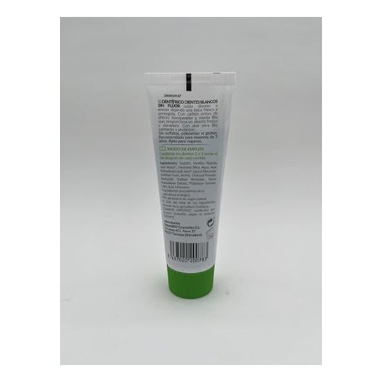Happy Bio Cosmetics Dentífrico Dientes Blancos Carbón Activo-Menta 75ml