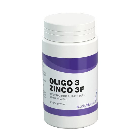 Studio 3 Farma Oligo 3 Zinco Complemento Alimenticio 60 caps