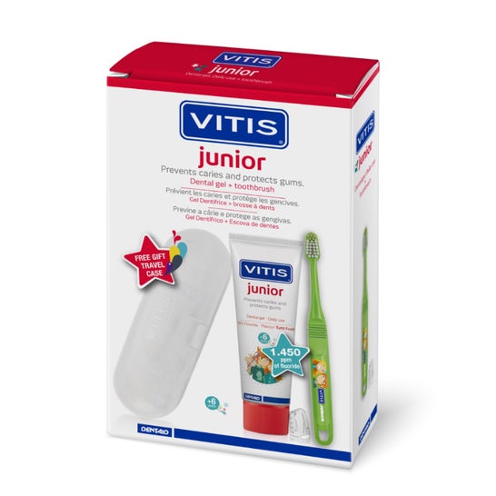 Vitis Pack Junior Cepillo Dental infantil + Gel Dentífrico