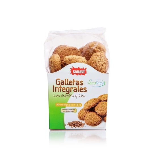 Sanavi Galletas Integrales con Espelta y Lino Bio 200g