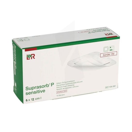 Suprasorb P Sensitive Apósito 6x12 10 uds