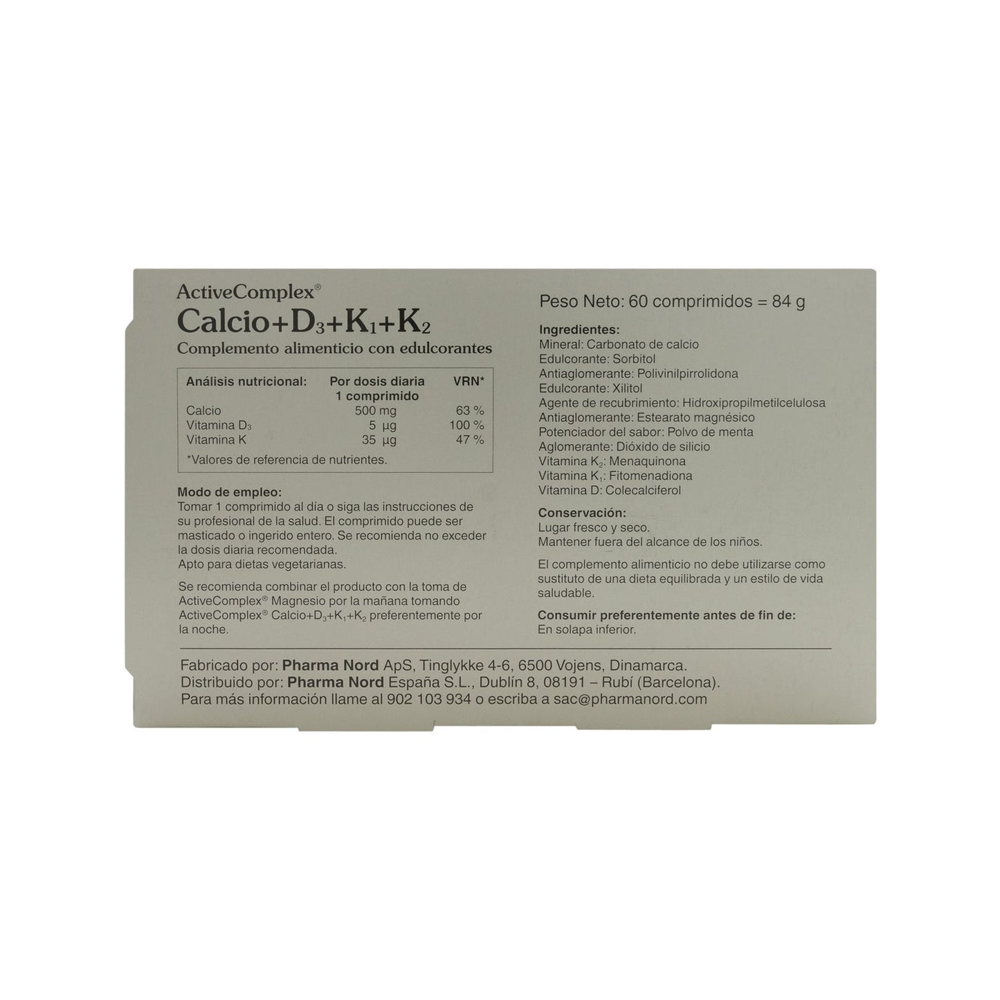 ActiveComplex® Calcio+ D3+ K 60comp