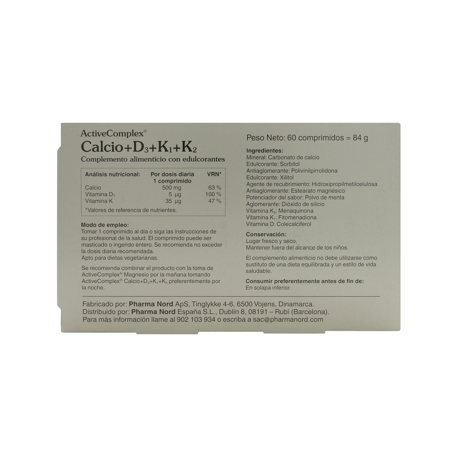 ActiveComplex® Calcio+ D3+ K 60comp