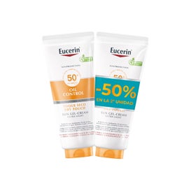 Eucerin Duplo Oil Control Dry Touch Gel-Crema SPF50+ 2x200ml