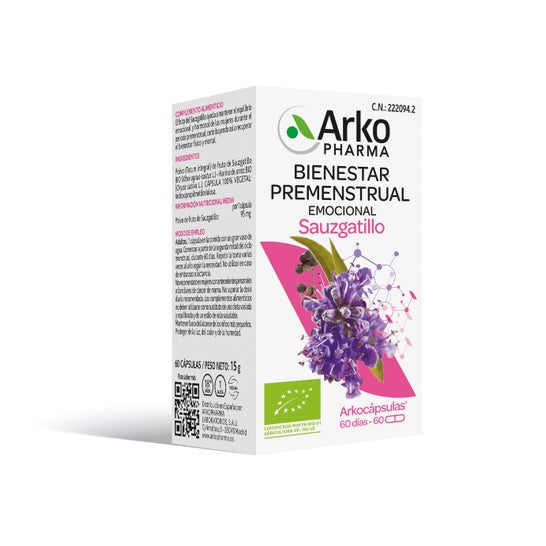 Arkopharma Arkocápsulas Sauzgatillo Bio 60 cáps