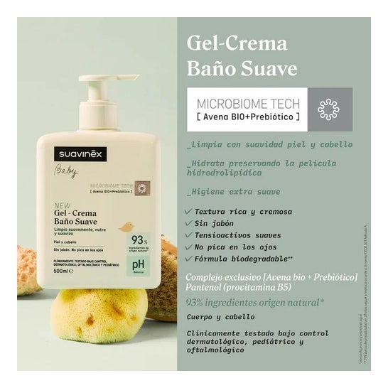 Suavinex Pediátrico Gel-Champú Syndet 500ml