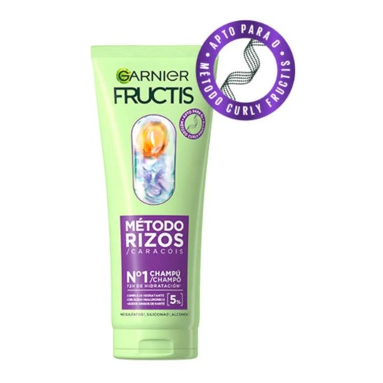 Garnier Fructis Método Rizos Nº1 Champú Rizos Hidratados 200ml