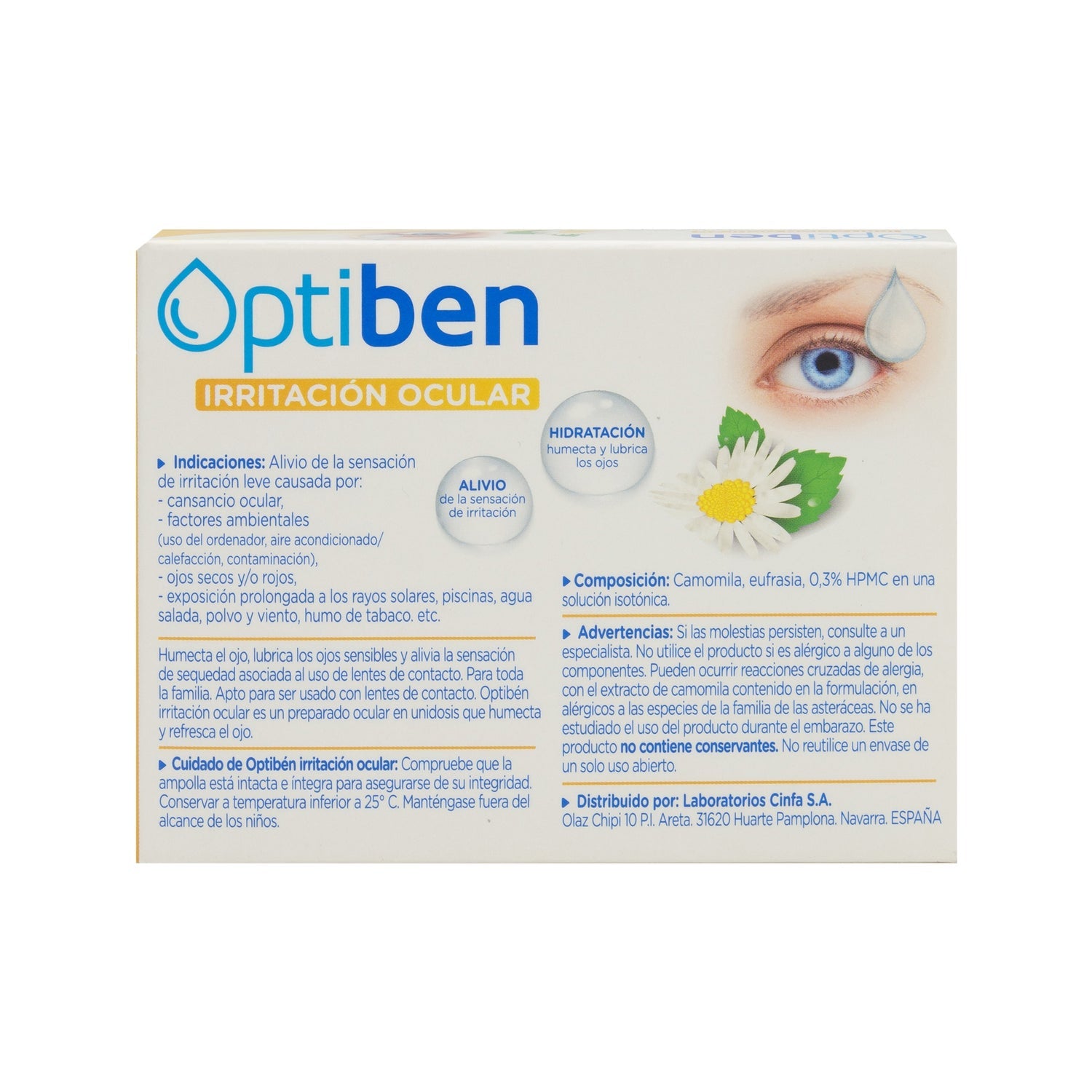 Optiben ojos irritados 10 monodosis