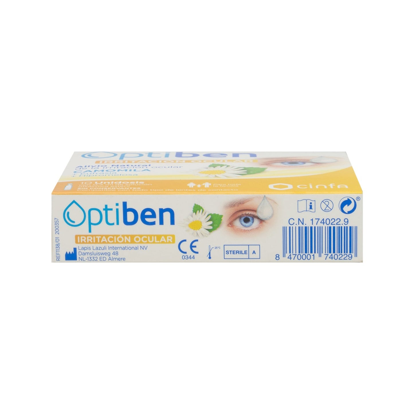 Optiben ojos irritados 10 monodosis