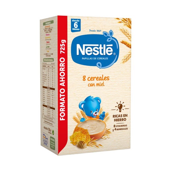 Nestlé Papillas 8 Cereales con Miel 725g