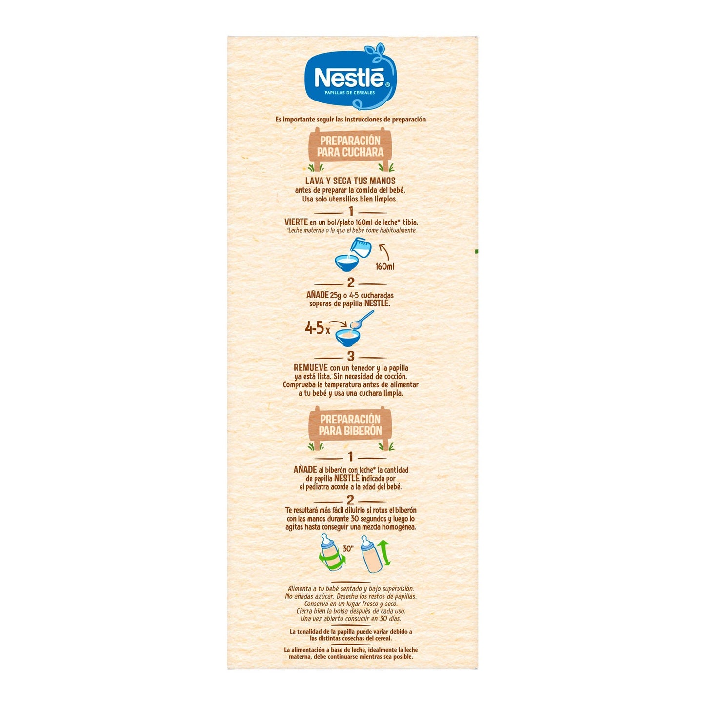 Nestlé Papillas 8 Cereales con Miel 725g