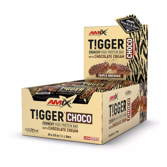 Amix Tigger Crunchy Protein Bar Triple Brownie 20 X60 g