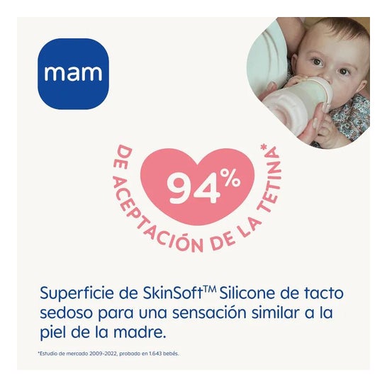 MAM Biberón Easy Start Anti Cólicos Rosa +0 M 160 ml