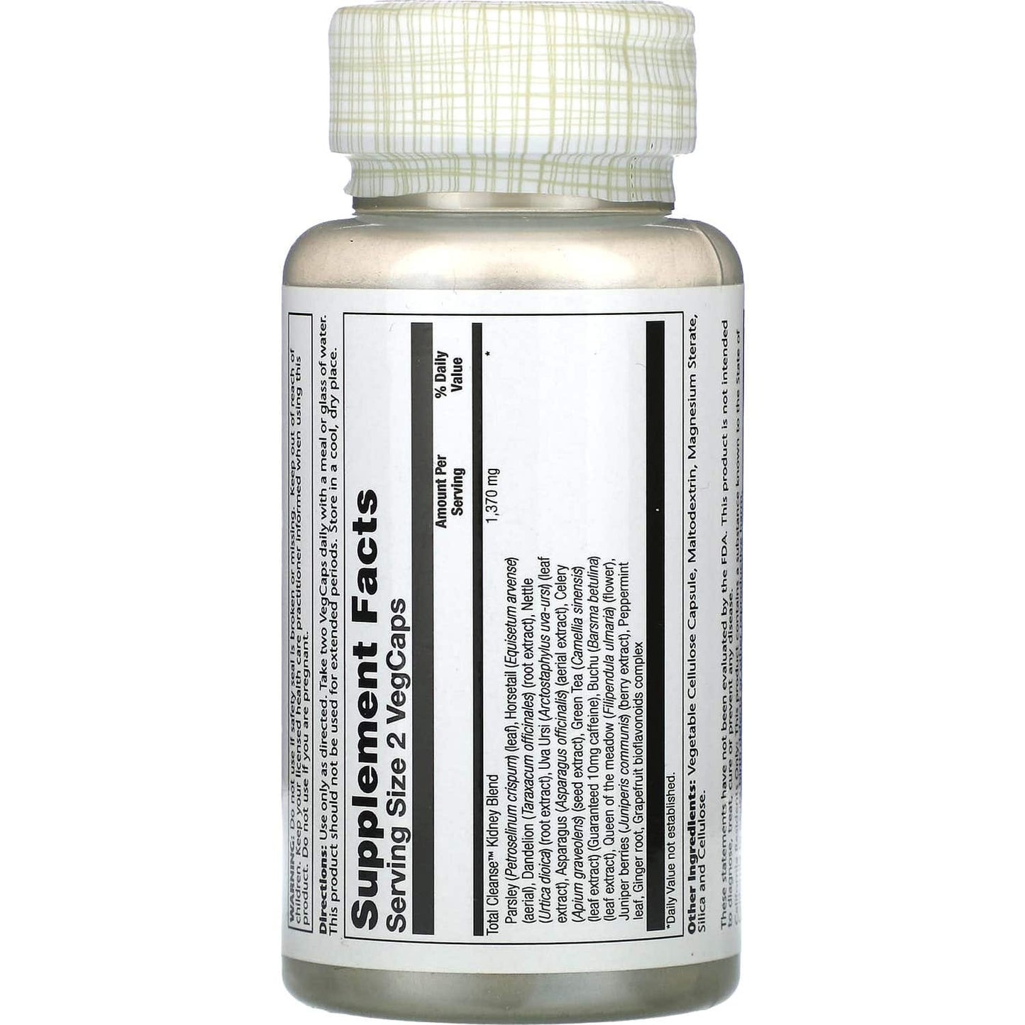 Solaray total cleanse kidneys 60cáps