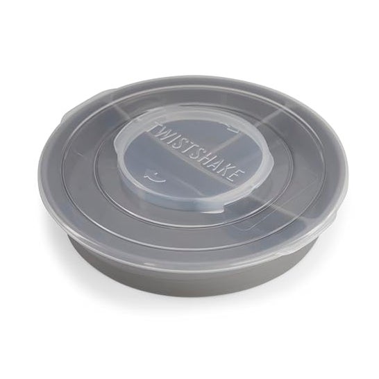 Twistshake Plato Dividido +6 Meses Gris 1ud
