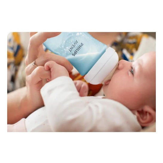 Avent Natural biberón azul 260ml