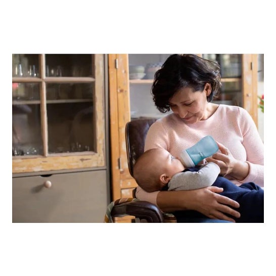 Avent Natural biberón azul 260ml