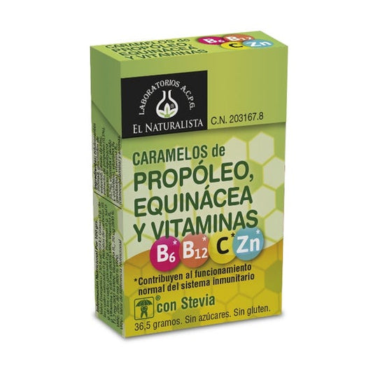 El Naturalista Caramelos de Propóleo, Equinácea y Vitaminas 36,5 g
