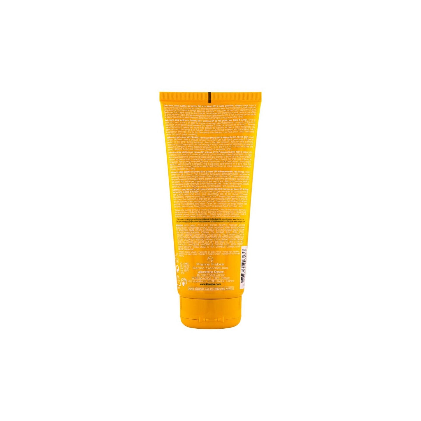 Klorane Gel Crema Solar Sublime SPF30 200ml