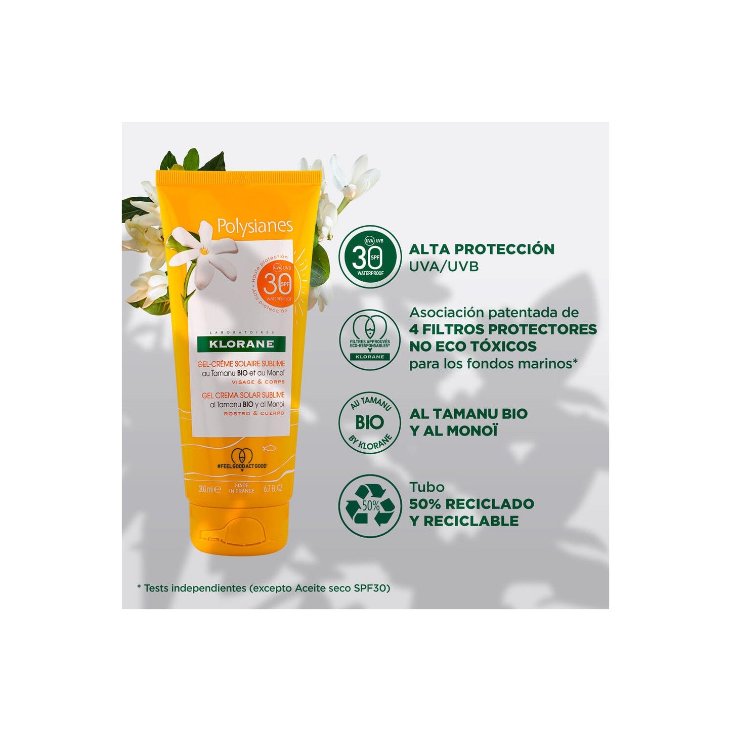Klorane Gel Crema Solar Sublime SPF30 200ml