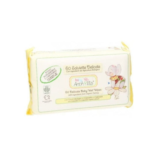 Anthyllis Toallitas Baby Delicadas de Manzanilla y Caléndula 60uds