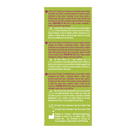 Control Tropical Gel Lubricante 75ml