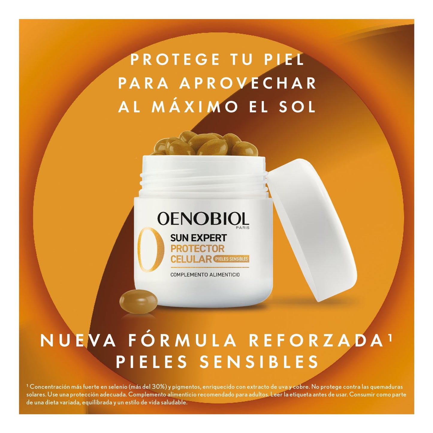 Oenobiol Sun Expert Protector Celular Pieles Sensibles 30caps