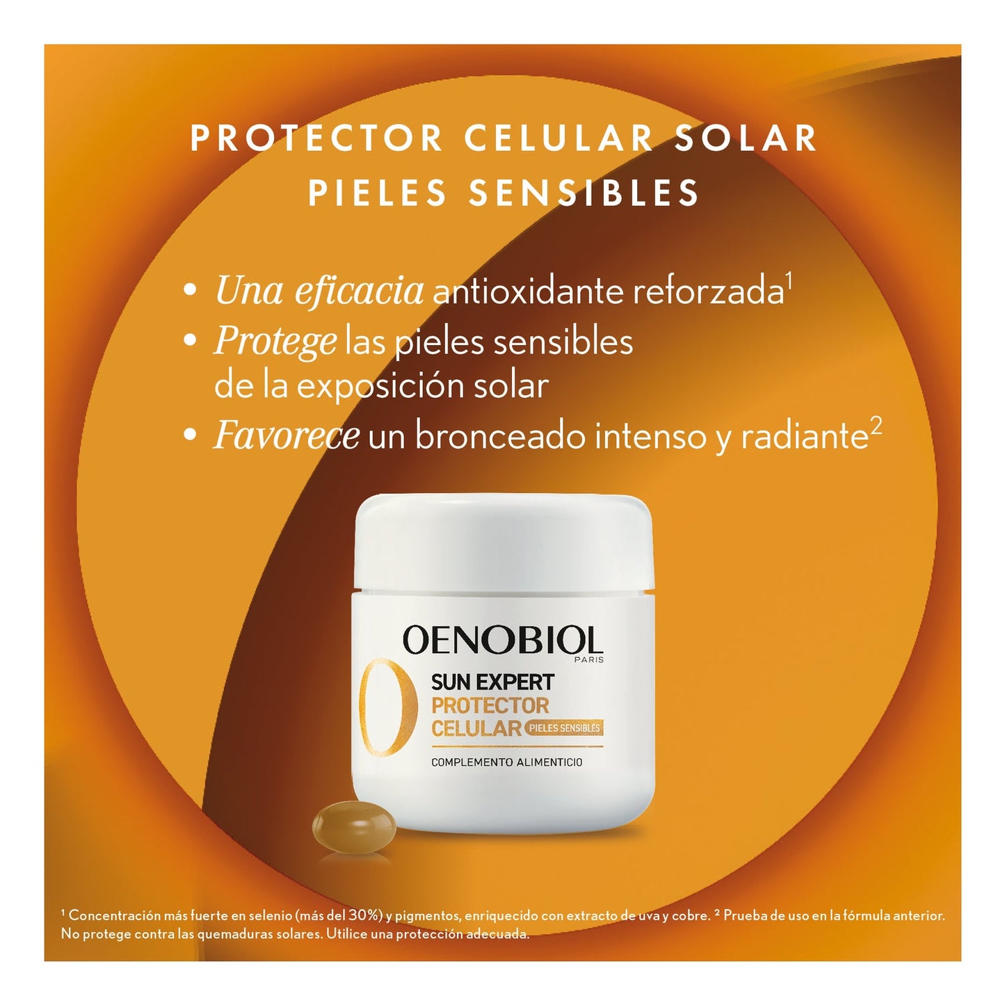 Oenobiol Sun Expert Protector Celular Pieles Sensibles 30caps