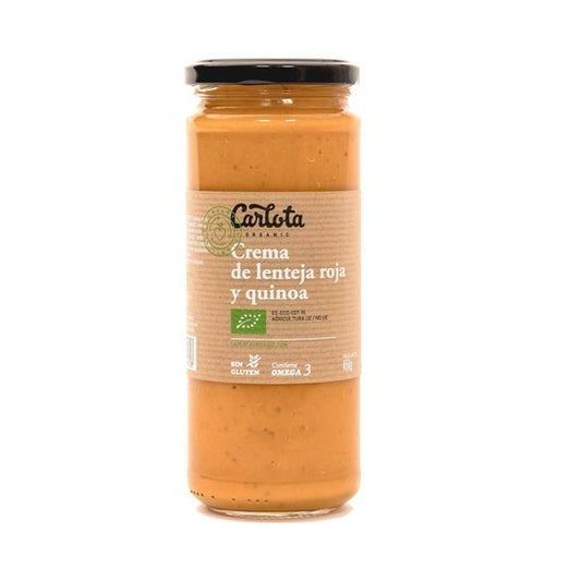 Carlota Organic Crema Lenteja Roja Quinoa Bio 450g