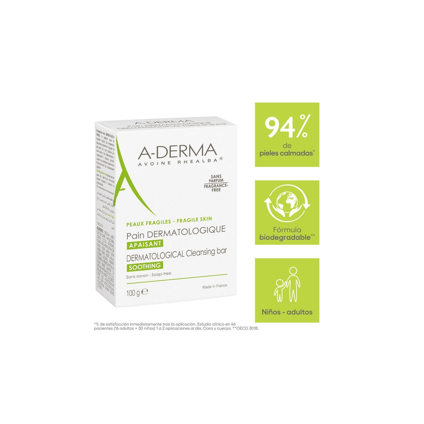 A-Derma Dermopan Pastilla 100g