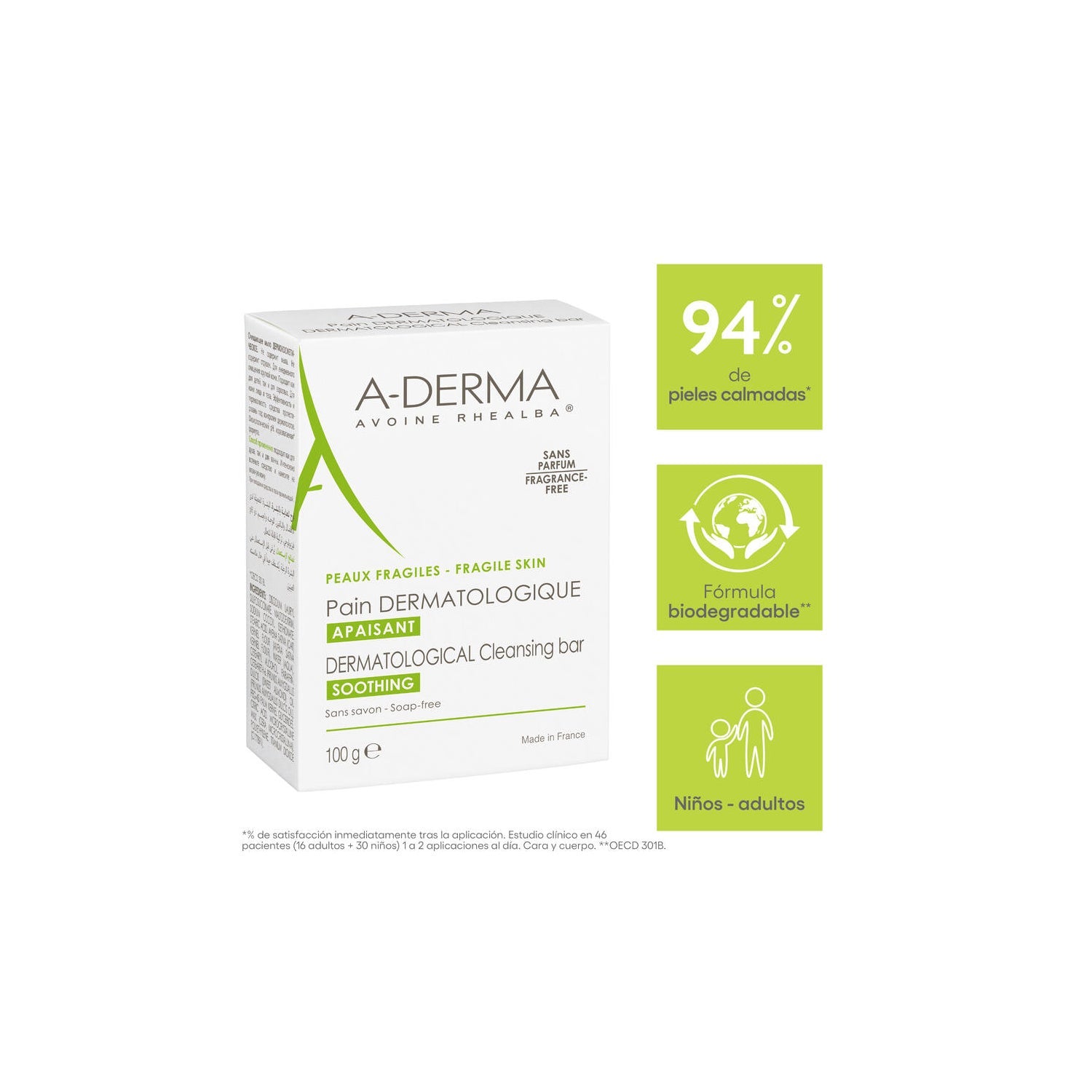 A-Derma Dermopan Pastilla 100g