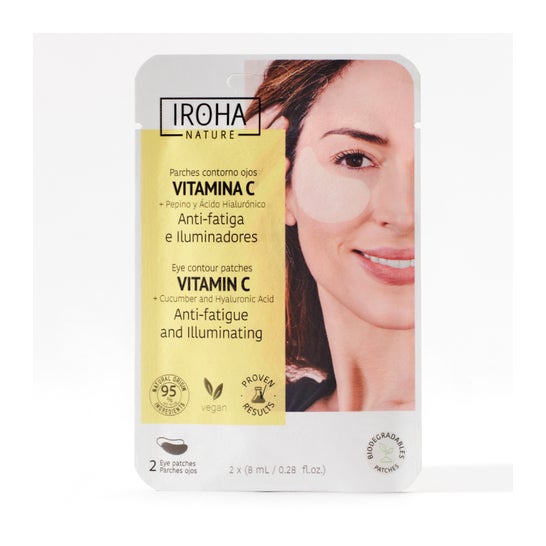 Iroha Nature Parches Anti-fatiga Iluminadores Vitamina C 2uds
