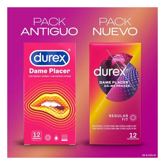 Durex Dame Placer Preservativos 12uds