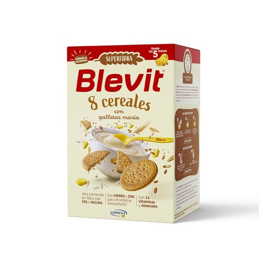 Blevit® Superfibra 8 Cereales y Galleta María 500g
