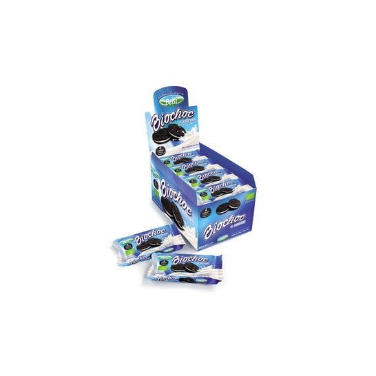 Belsi galletas Cacao Rellena Crema Blanca Biochoc&Cream 16 X60 g