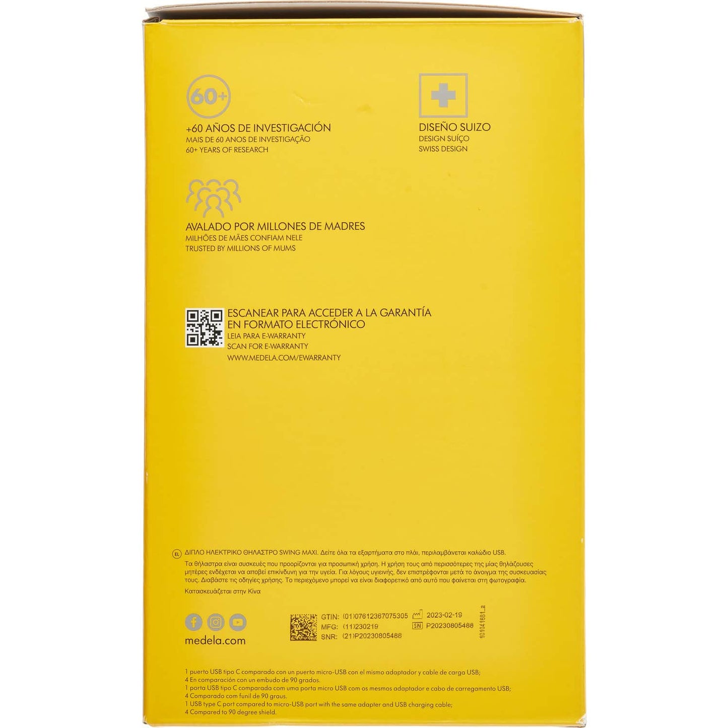 Medela Sacaleches eléctrico doble Swing Maxi 1ud
