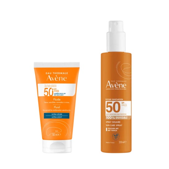 Avène Pack Fluido SPF50+ 50ml + Spray Invisible SPF50 200ml