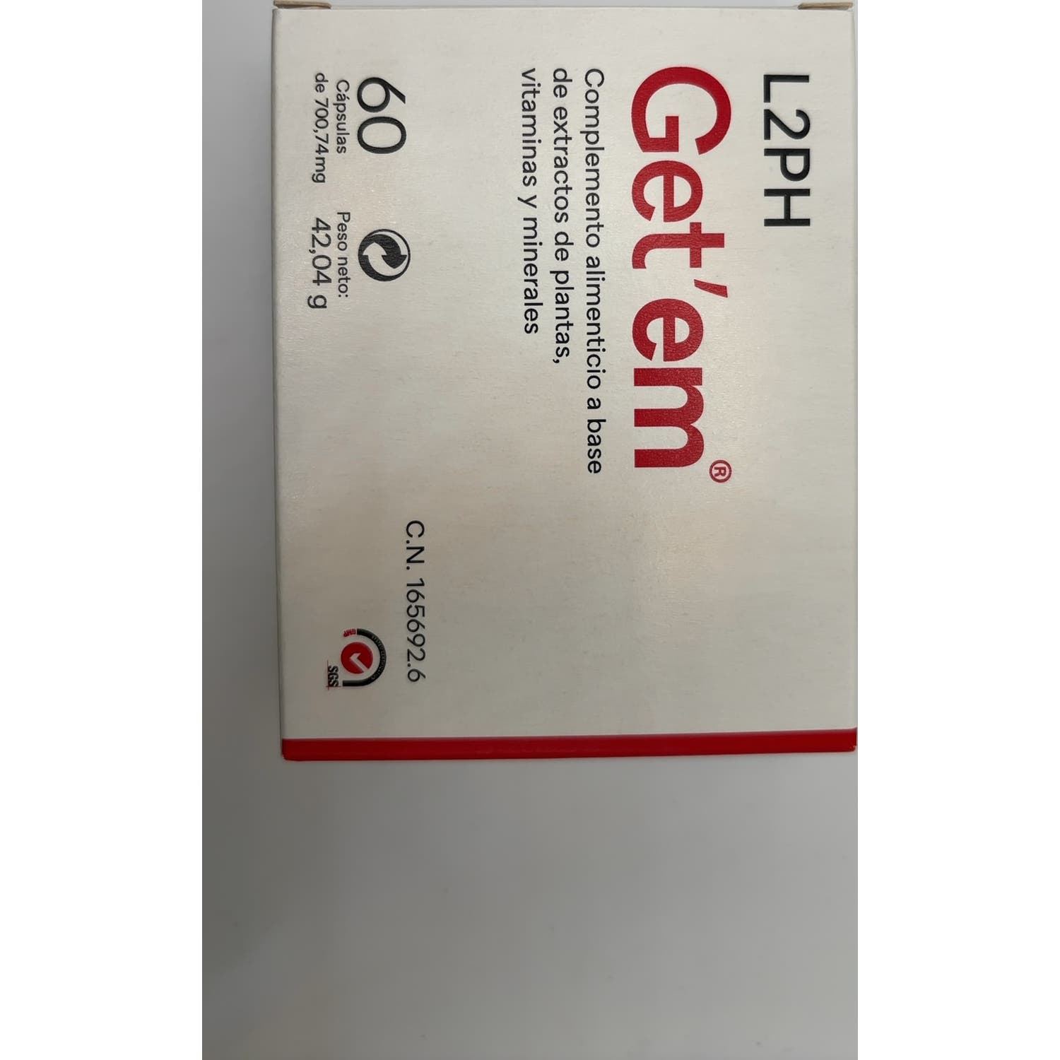 Get’em® 60comp recubiertos