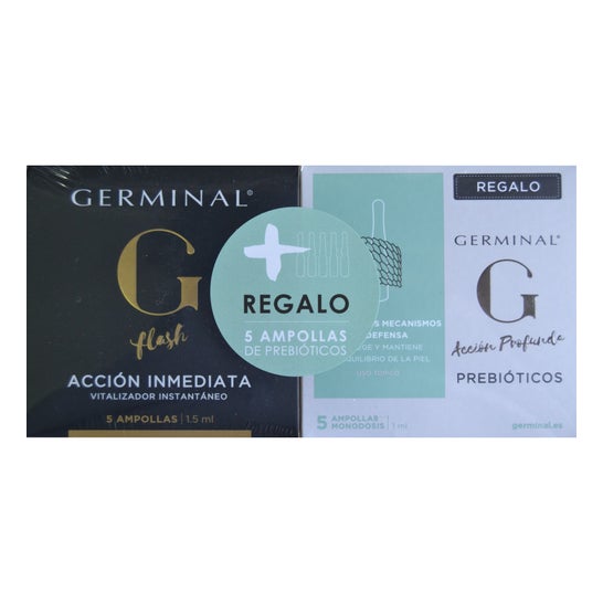 Germinal Flash Accion Inmediata 5 Ampollas X 1.5 ml + Regalo 5 Am