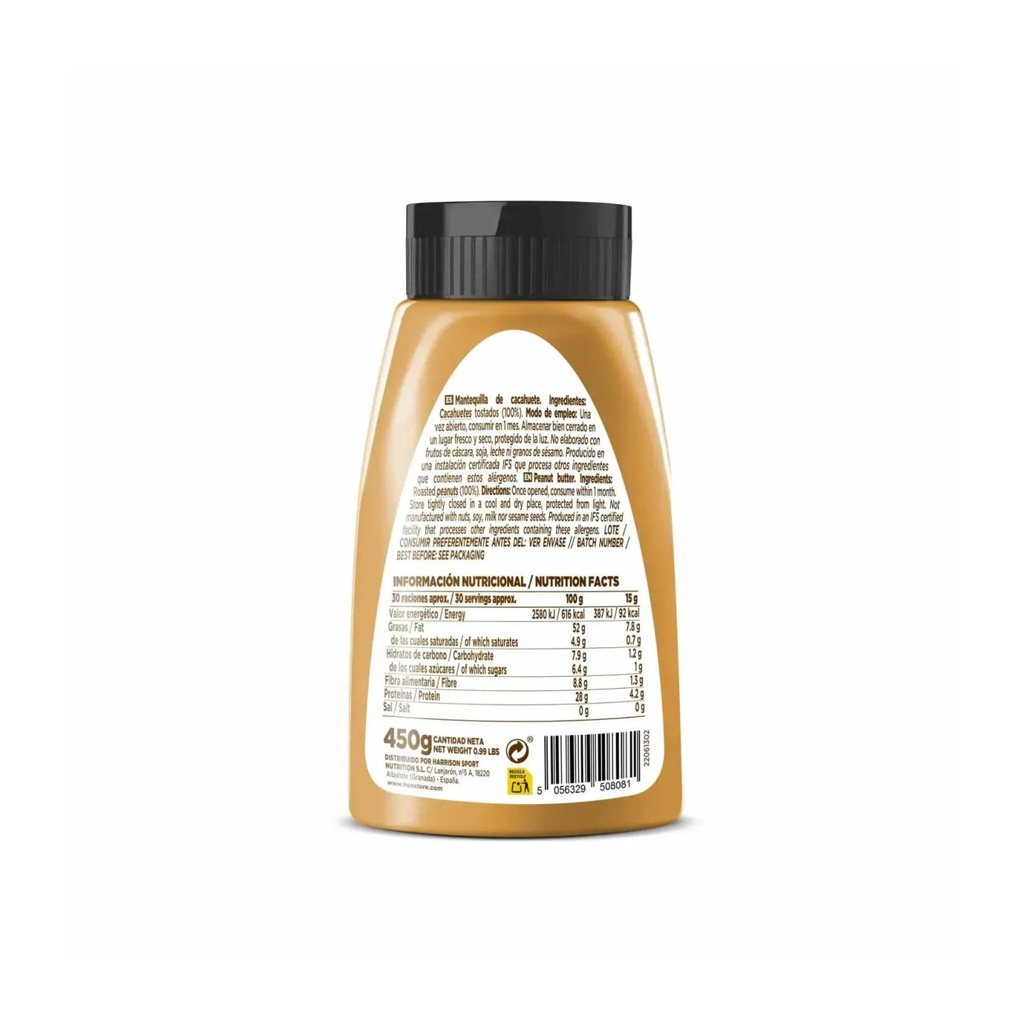 HSN Crema Extra Cremosa de Cacahuete 450g