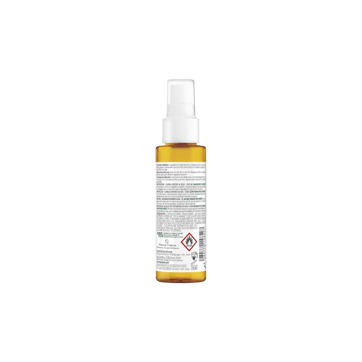 Klorane Aceite Capilar al Tamanu BIO & Monoï 100ml