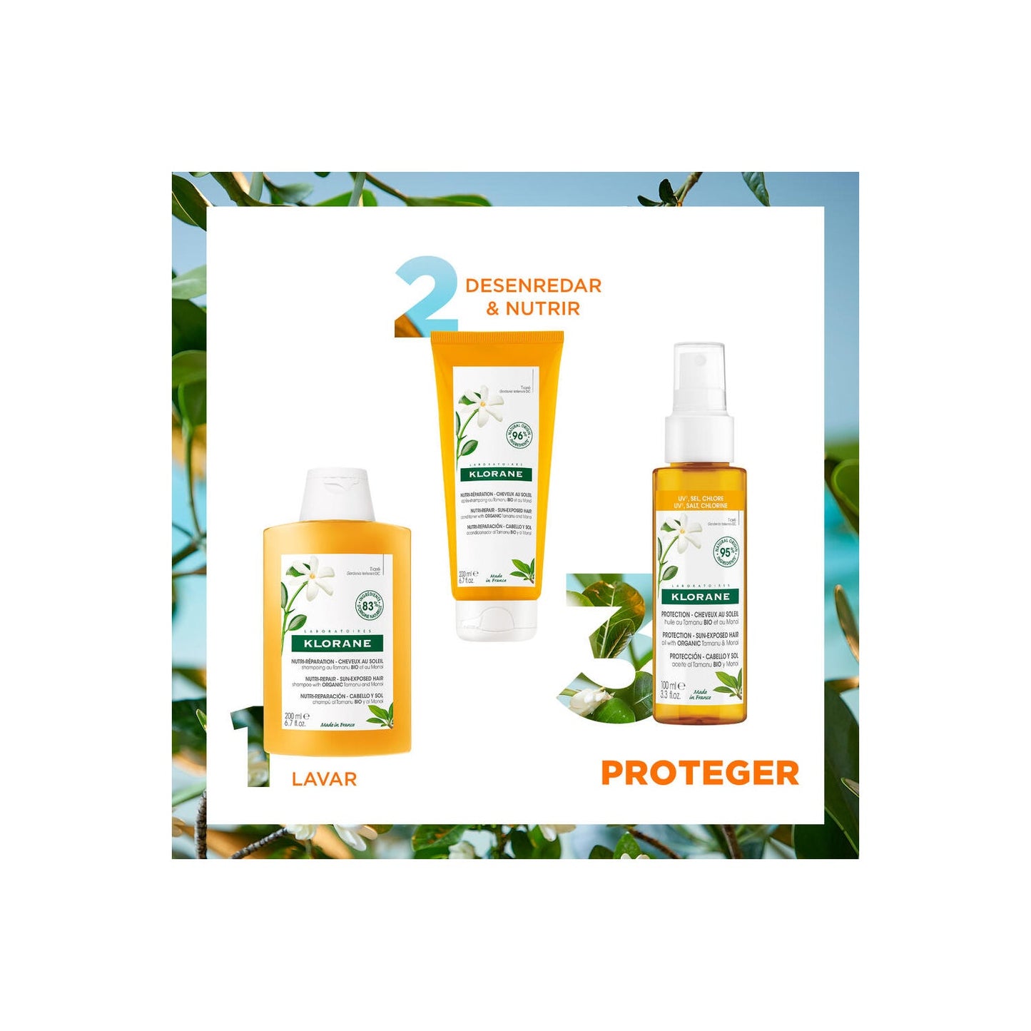 Klorane Aceite Capilar al Tamanu BIO & Monoï 100ml
