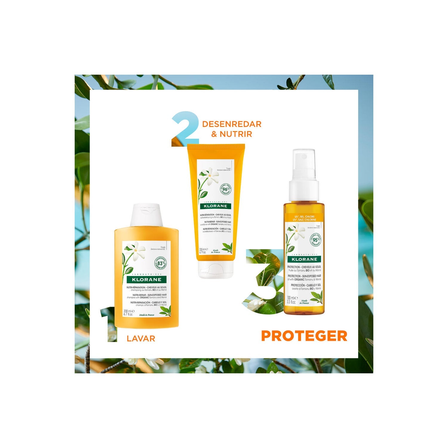 Klorane Aceite Capilar al Tamanu BIO & Monoï 100ml