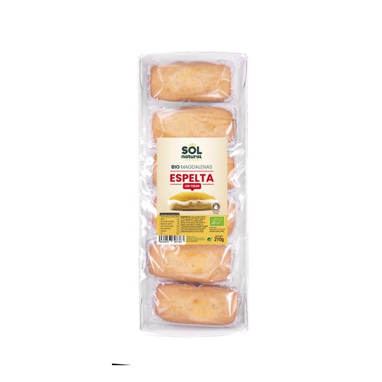 Sol Natural Magdalenas de Espelta Yogur Bio 210 g