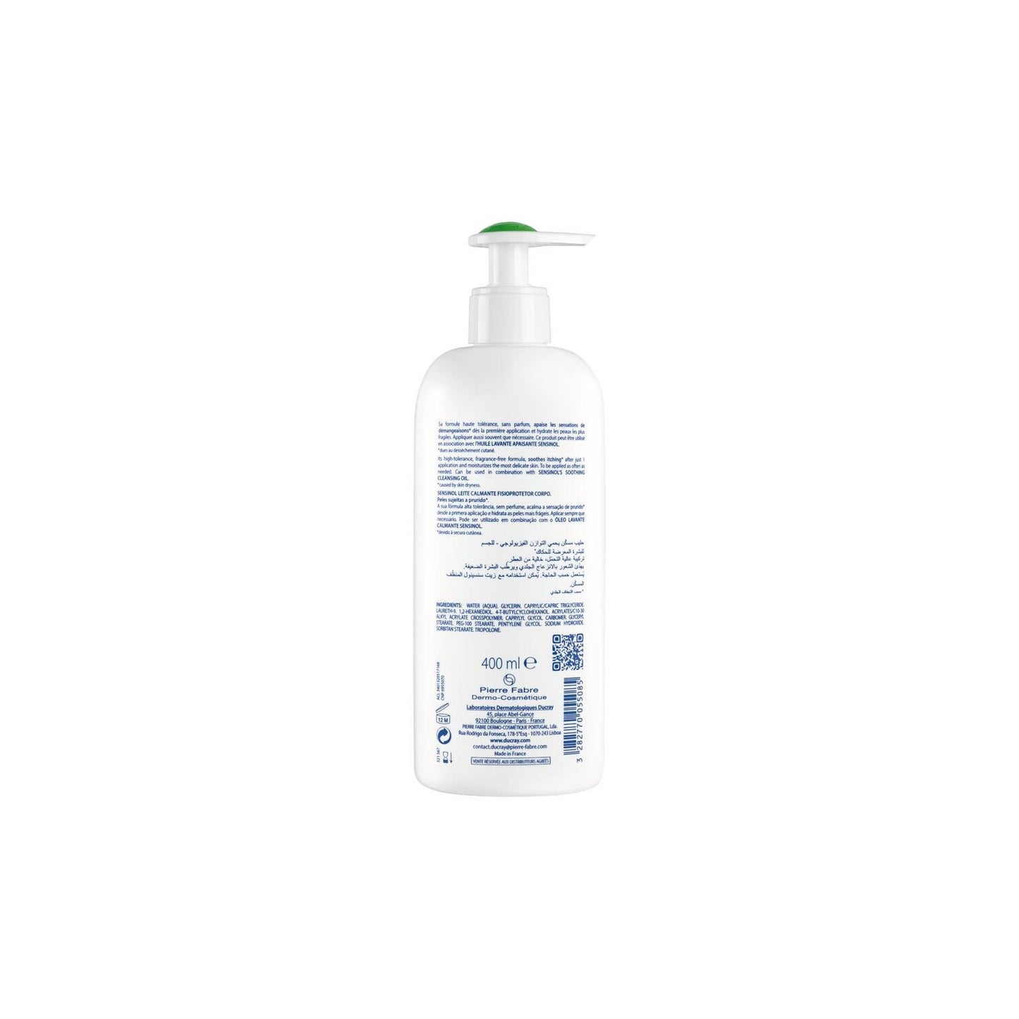 Ducray Sensinol Leche Corporal Calmante Fisioprotectora 400ml