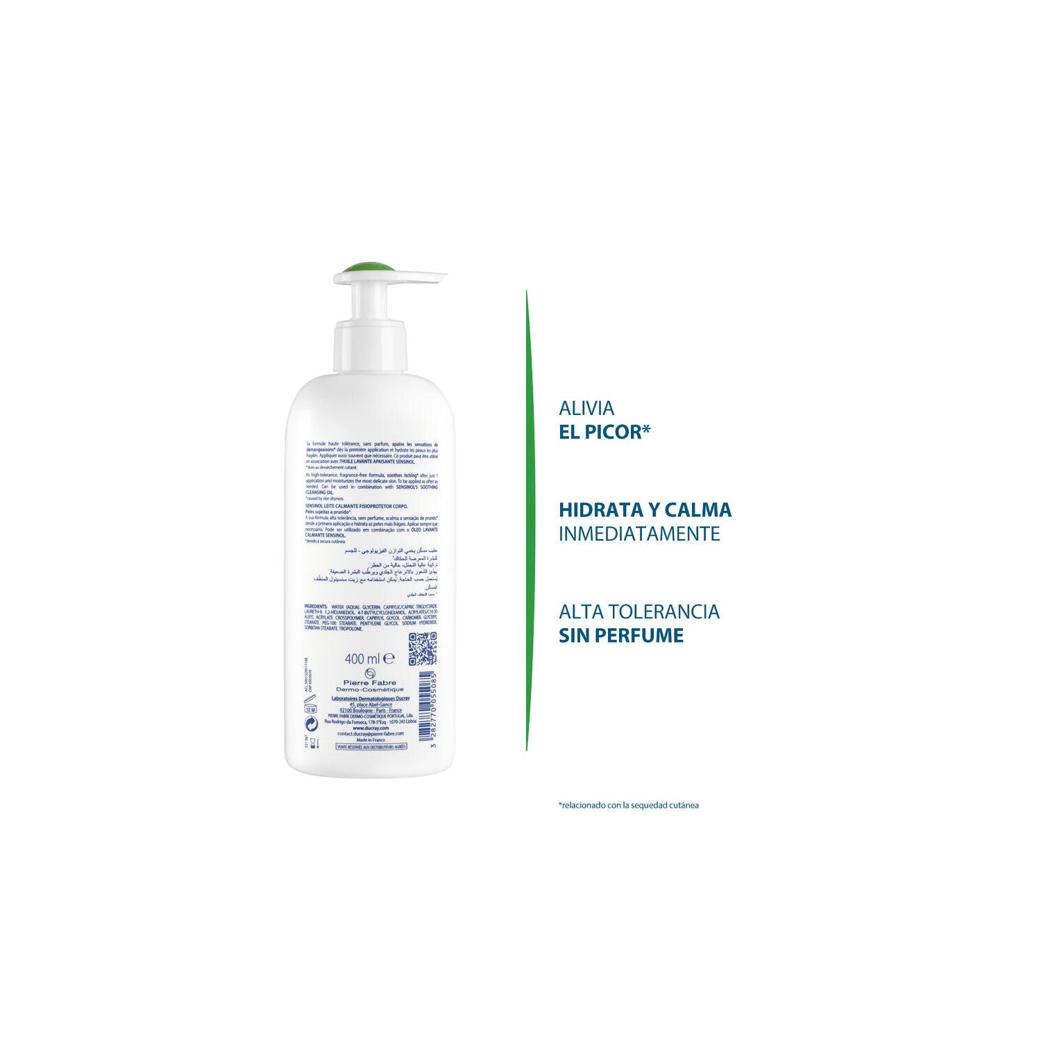 Ducray Sensinol Leche Corporal Calmante Fisioprotectora 400ml
