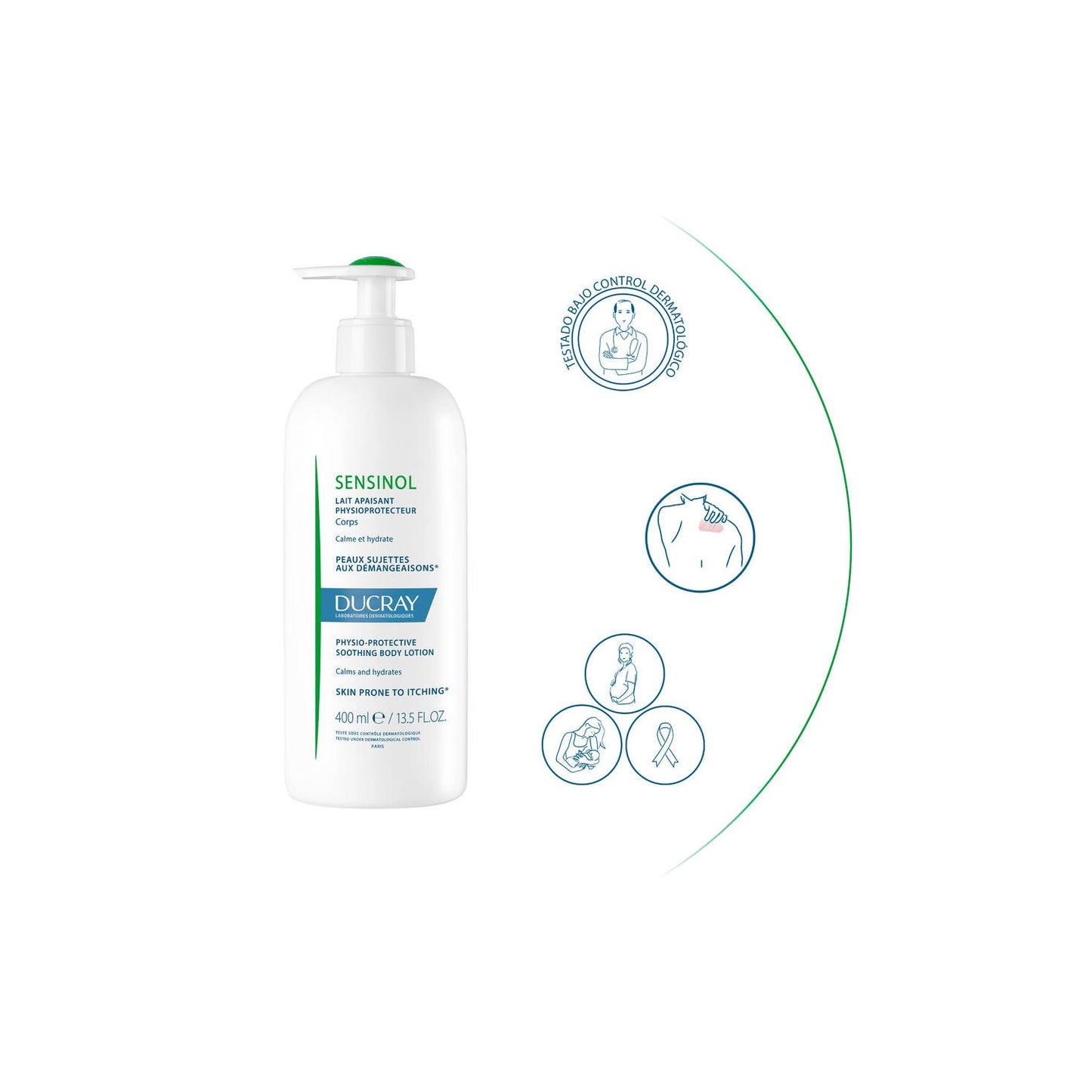 Ducray Sensinol Leche Corporal Calmante Fisioprotectora 400ml