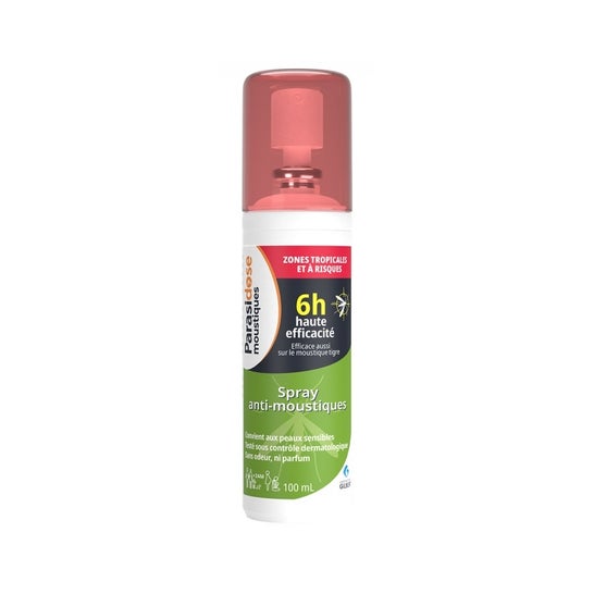 Parasidose Spray Répusilf Moustiques Zones Tropicales 100 ml