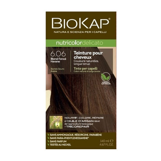 Biokap Delicato Tinte Cabello Nro 6,06 Rubio Oscuro Havana 140ml